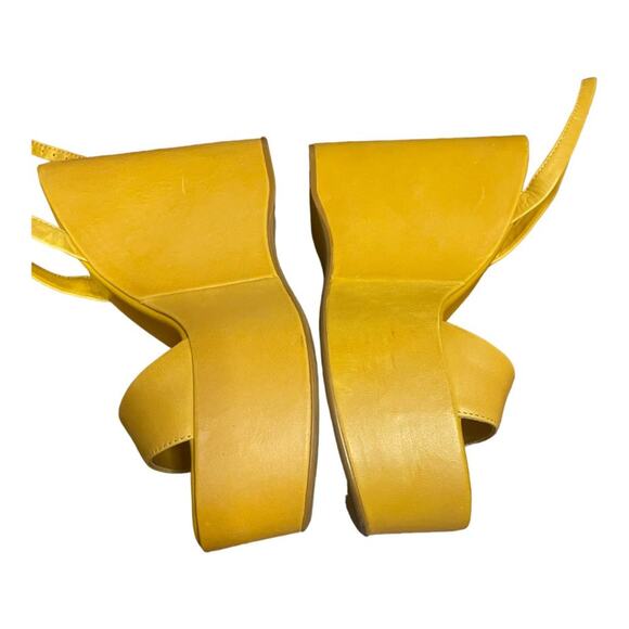 Tony Bianco Vesna Sandals Leather Wedge Ankle Strap Statement Evening Sz 5 - Picture 10 of 14